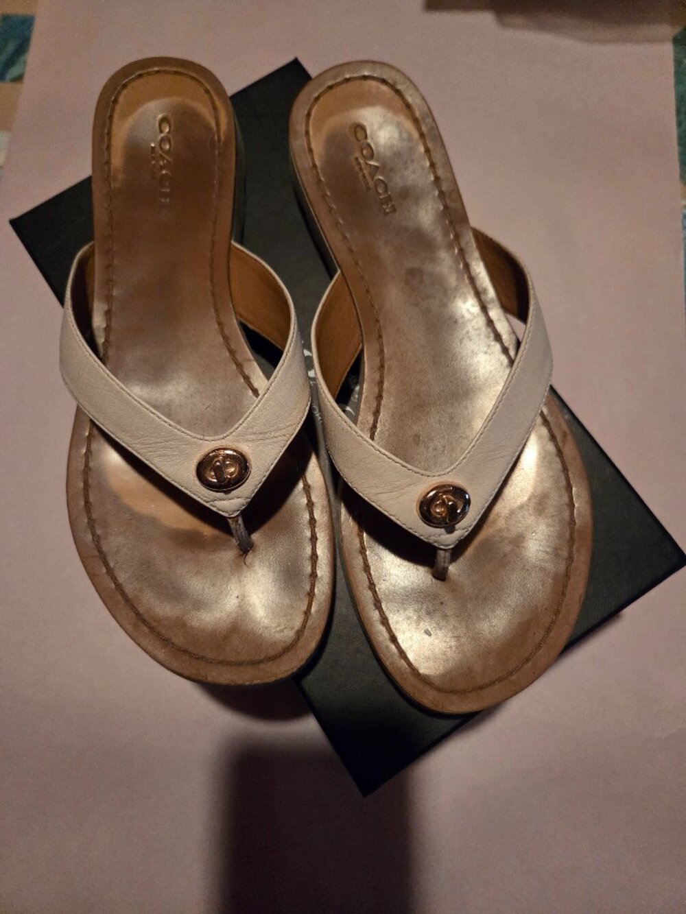 Coach flip flops